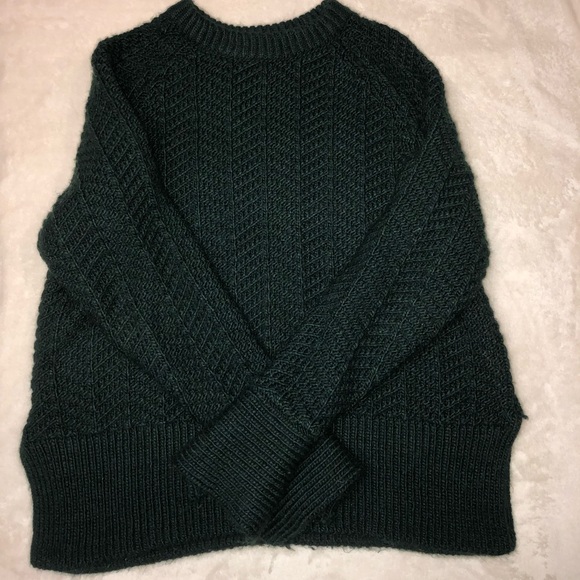 H&M Sweaters - H&M dark green/ emerald thick pullover sweater